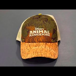 Disney’s Animal Kingdom mesh trucker hat w/cork bill.
